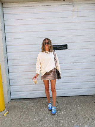 wake up pearl sweatshirt - ivory