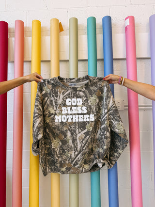 ETTA OG | god bless mothers camo sweatshirt