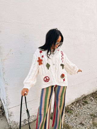 peace on earth cardigan