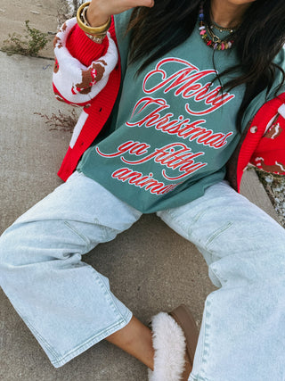 ETTA OG | filthy animal script tee - green