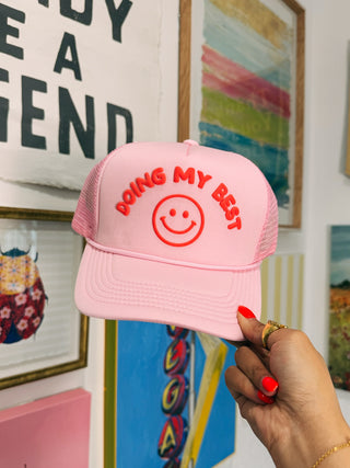 ETTA OG | doing my best trucker hat - pink