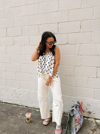 polka dot paradise tank top