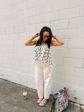 polka dot paradise tank top