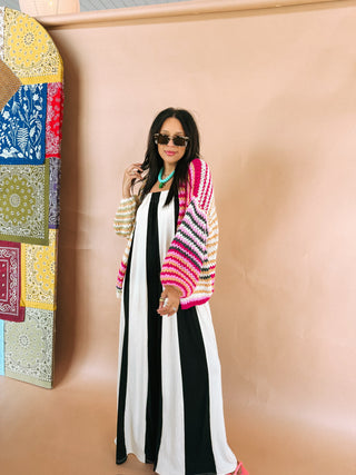 hot stuff stripe jumpsuit
