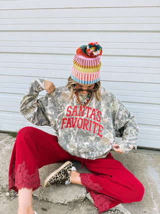 ETTA OG | santa's favorite camo sweatshirt