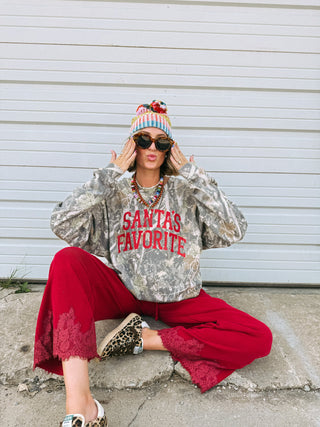 ETTA OG | santa's favorite camo sweatshirt