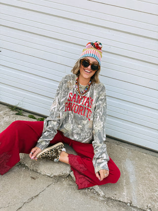 ETTA OG | santa's favorite camo sweatshirt
