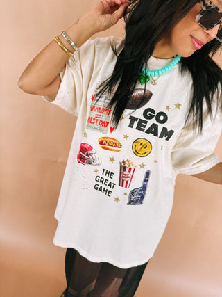 ETTA OG | the great game collage graphic tee - ivory