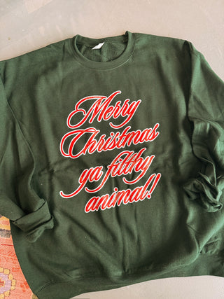 ETTA OG | filthy animal script sweatshirt - green