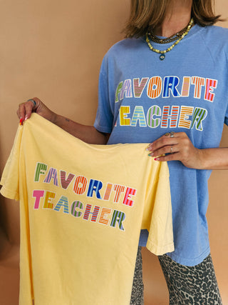 ETTA OG | favorite teacher graphic tee - choose color