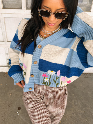 flowers in the wind cardigan