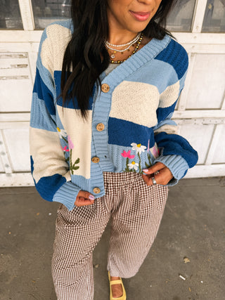 flowers in the wind cardigan