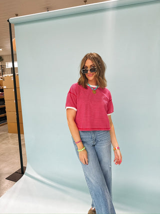 give me love striped tee