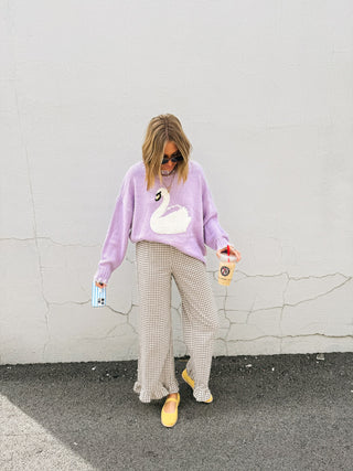 salty air gingham ruffle pants