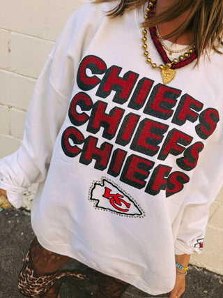 chiefs bling sweatshirt