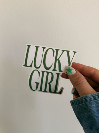 lucky girl sticker