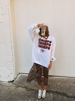 chiefs bling sweatshirt