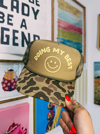 ETTA OG | doing my best trucker hat - camo
