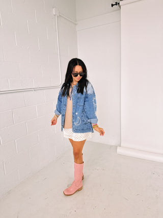 polka dots please satin skort