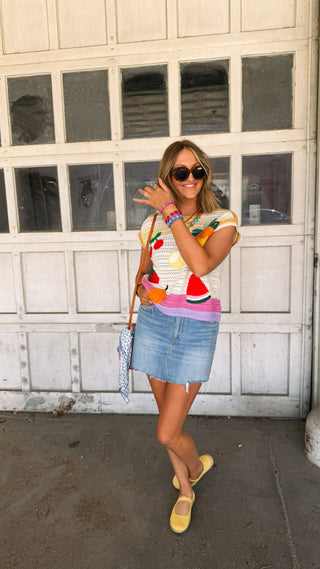 fruit medley sweater top
