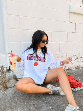 ETTA OG | berry good mother sweatshirt - ash