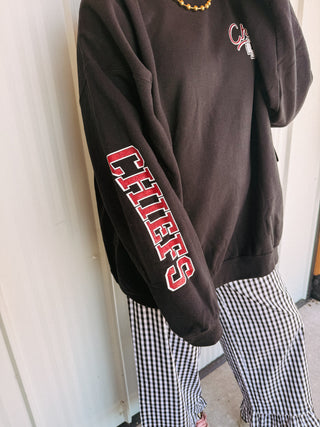 chiefs glitter sweatshirt