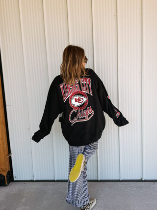 chiefs glitter sweatshirt