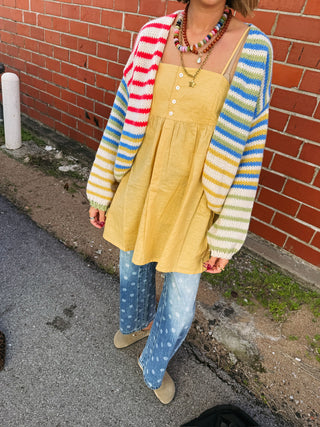primary stripe cardigan
