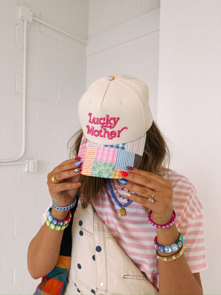 ETTA OG | lucky mother trucker hat - patchwork