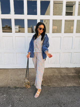 the good life gingham pants