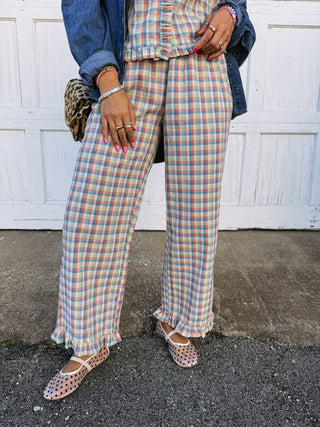 the good life gingham pants