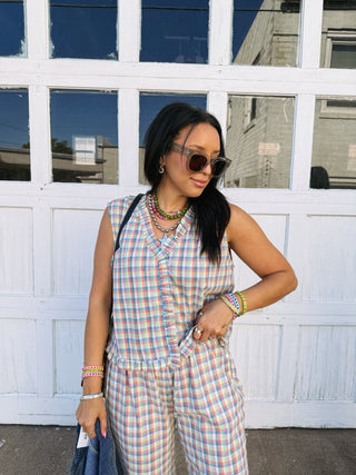 the good life gingham top