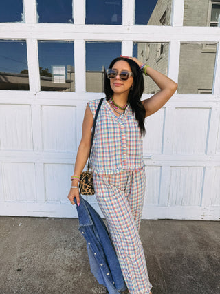 the good life gingham pants