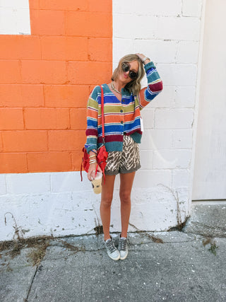 september stripe button sweater
