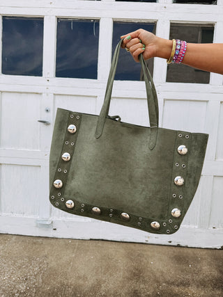 the rivet road tote bag