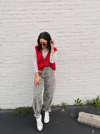 polka dot mesh top