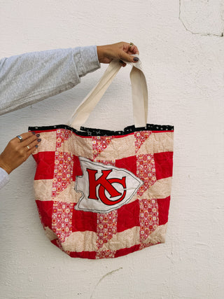 HANDMADE | go chiefs tote bag #2