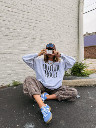 ETTA OG | motherhood sweatshirt - ash / black