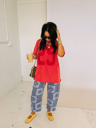 team etta graphic tee - red