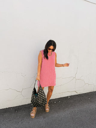 heading south gingham dress