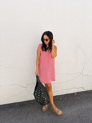 heading south gingham dress