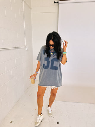 team etta graphic tee - navy