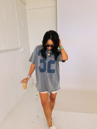 team etta graphic tee - navy