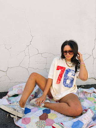 ETTA OG | proud 76 graphic tee - ivory