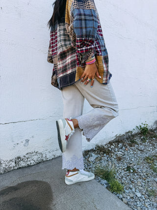 RISEN | rollin' stone lace jeans