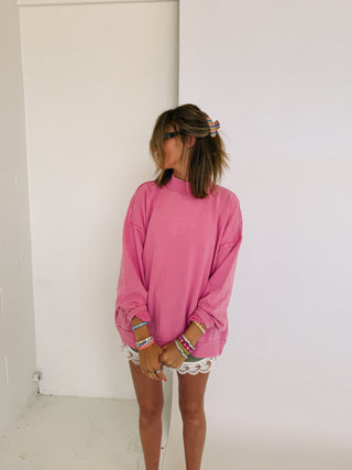 movement mock neck - magenta