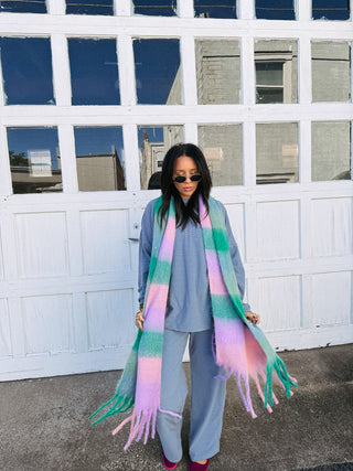 cotton candy scarf