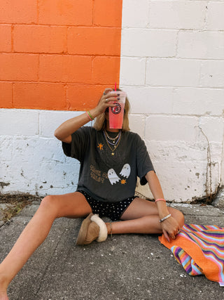 ETTA OG | ghost season graphic tee - charcoal