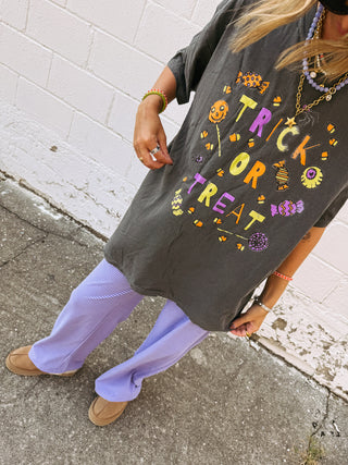ETTA OG | trick or treat graphic tee - charcoal