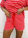pink / red shorts